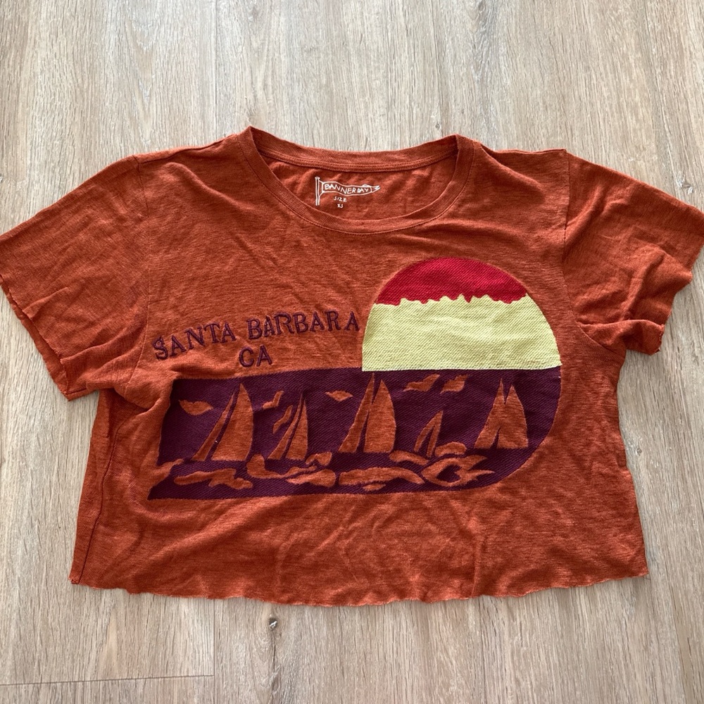 Banner Day Santa Barbara Graphic Tee - Rust Orange XS